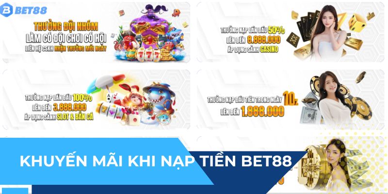 Hàng loạt khuyến mãi đặc biệt khi nạp tiền