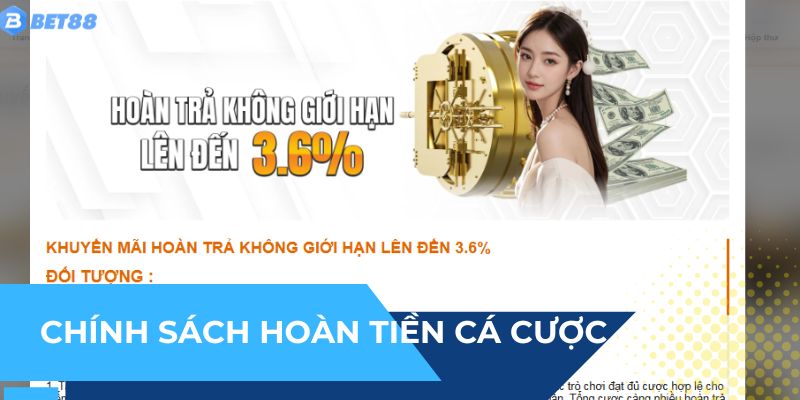 Hoàn tiền cho thành viên khi cá cược