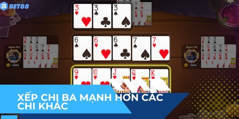 Nên xếp chi ba mạnh hơn các chi khác để thu hồi vốn