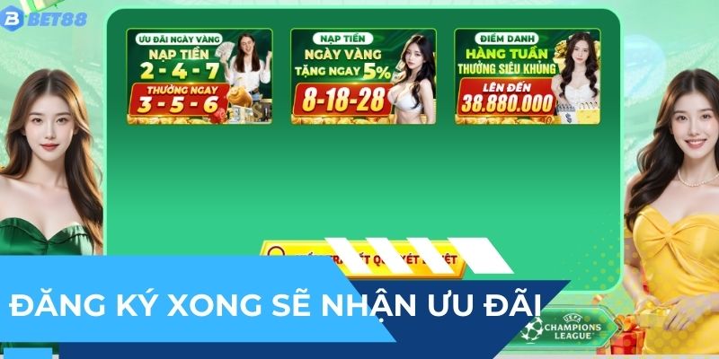 Nhận được nhiều khuyến mãi mới khi đăng ký tài khoản