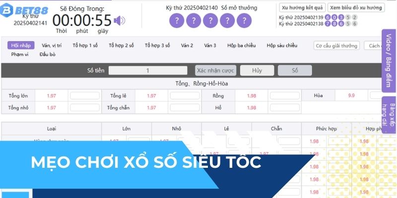 Thủ thuật chơi xổ số siêu tốc